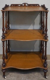 VICTORIAN WALNUT ROLLING ETAGE