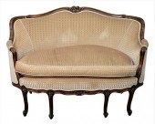 VICTORIAN WALNUT SETTEE, HAVIN