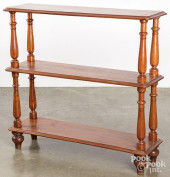 VICTORIAN WALNUT SHELF, LATE 1