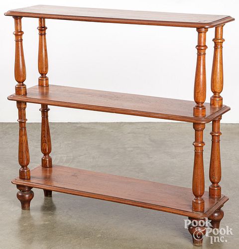 VICTORIAN WALNUT SHELF, LATE 19TH