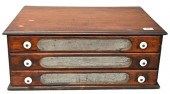 VICTORIAN WALNUT SPOOL CABINET