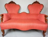 VICTORIAN WALNUT TETE-A-TETE L