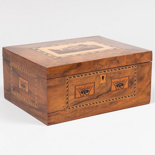 VICTORIAN WALNUT TUNBRIDGE WARE