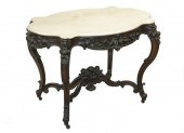 VICTORIAN WALNUT TURTLE TOP CE