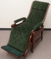 VICTORIAN WALNUT UPHOLSTERED R