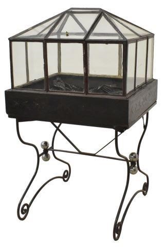 VICTORIAN WARDIAN CASE ON WROUGHT