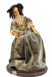 VICTORIAN WAX DOLL W/ CLOCHEVi