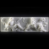 VICTORIAN WHITE MARBLE CHIMNEY