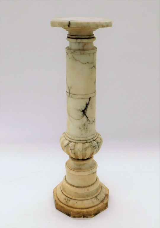 VICTORIAN WHITE MARBLE COLUMN