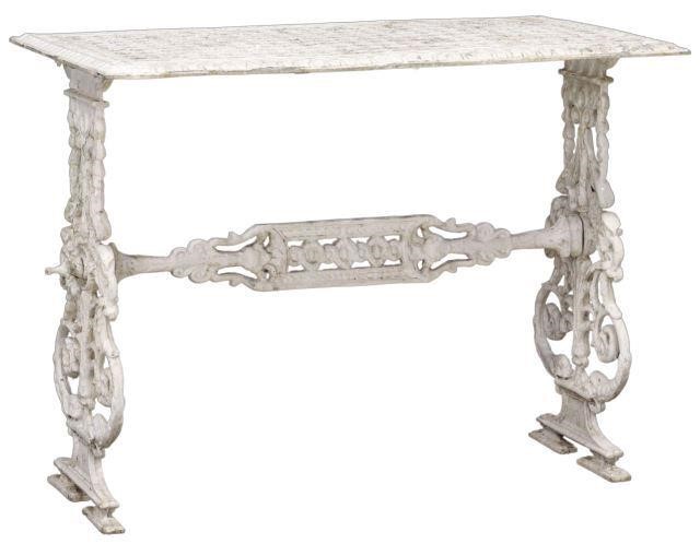 VICTORIAN WHITE PAINTED CAST IRON
