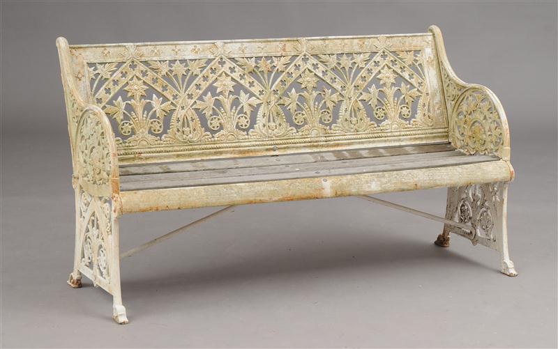VICTORIAN WHITE-PAINTED CAST-IRON