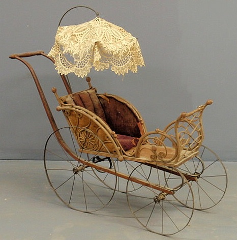 Victorian wicker and metal