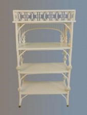VICTORIAN WICKER ETAGERE CA. 1