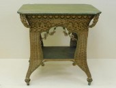 VICTORIAN WICKER TABLE, HEYWOO