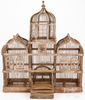VICTORIAN WIRE BIRDCAGE, LATE