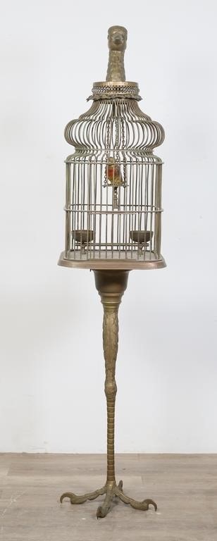 VICTORIAN WIRE BIRDCAGE ON