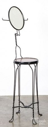 VICTORIAN WIRE SHAVING STAND S