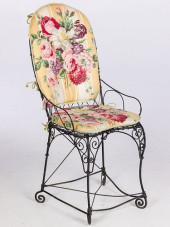 VICTORIAN WIREWORK PAINTED GAR