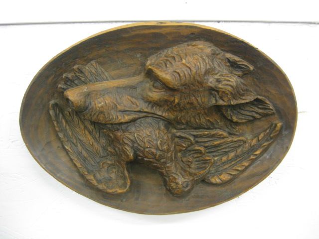 Victorian Wood Carving of a