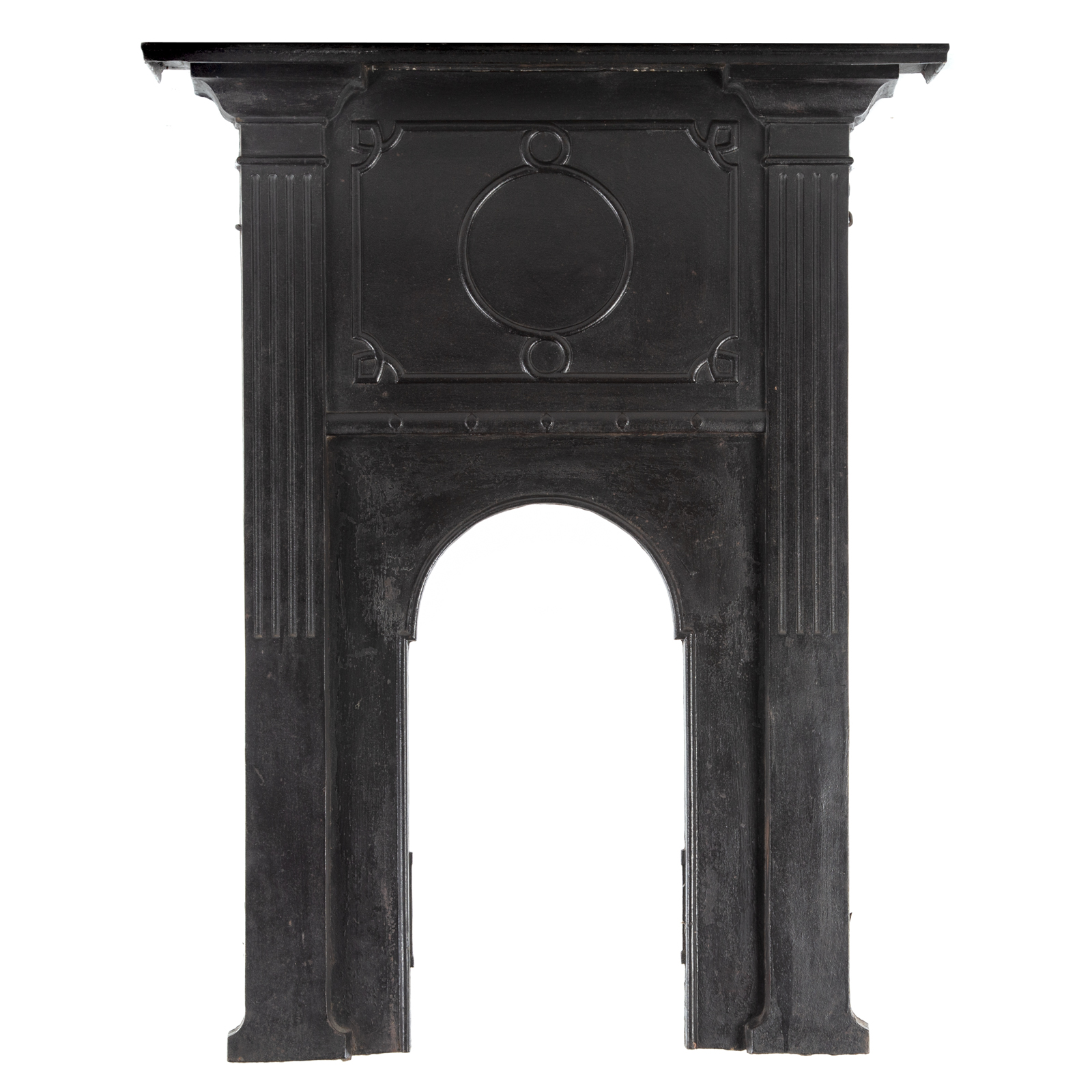 VICTORIAN WROUGHT IRON FIREPLACE