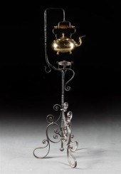 Victorian wrought iron kettle