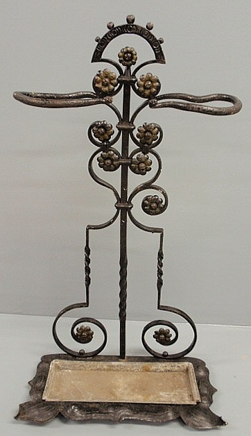Victorian wrought iron umbrella