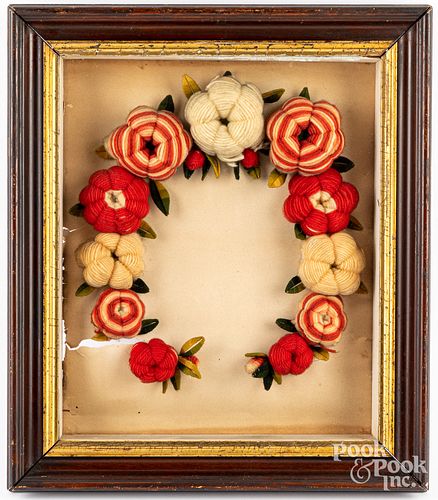 VICTORIAN YARN WORK FLORAL