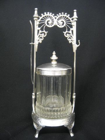 Victroian Silverplate Pickle Castor