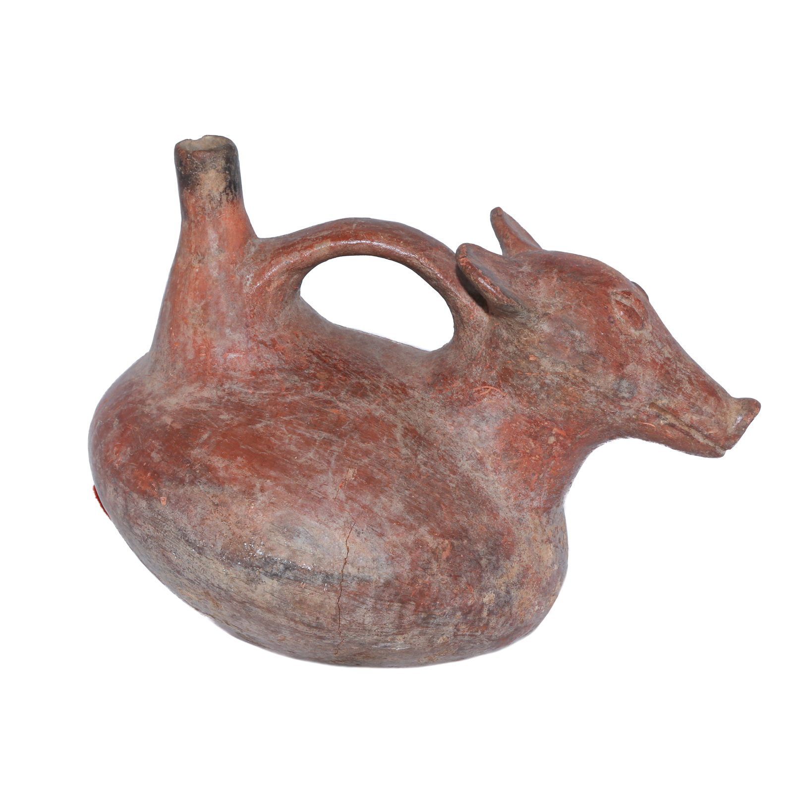 VICUS EARTHENWARE FIGURAL VESSEL