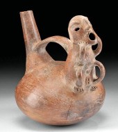 VICUS POTTERY WHISTLING VESSEL
