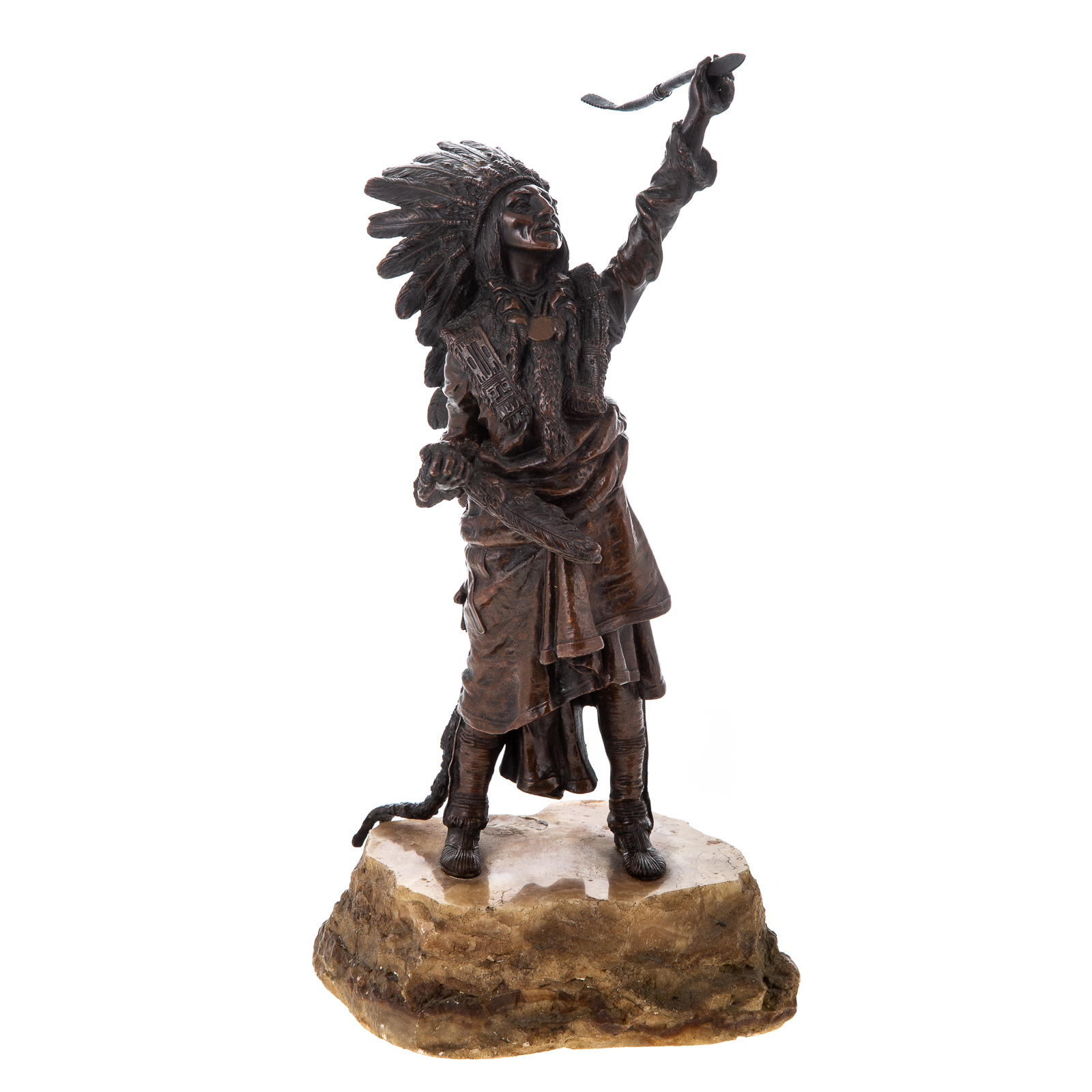 VIENNA BRONZE FIGURE INDIAN CHIEF