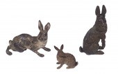 VIENNA BRONZE RABBIT FIGURES L