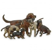 VIENNA COLD PAINTED BRONZE DOG