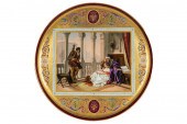 VIENNA GILT PORCELAIN CHARGER: