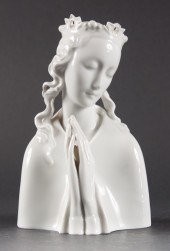 Vienna glazed parianware bust