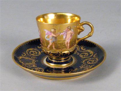 Vienna porcelain cabinet cup and