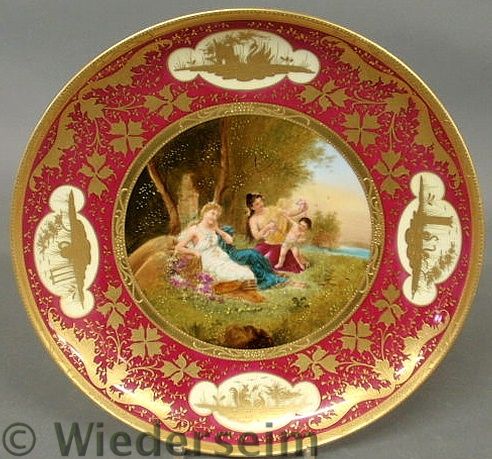 Vienna porcelain charger late