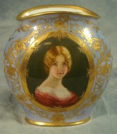 Vienna porcelain HP portrait v