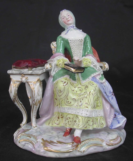 Vienna Porcelain \"Lace\" Figure