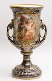 VIENNA PORCELAIN LARGE TWO-HAN