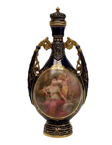 VIENNA PORCELAIN VASEA Royal Vienna