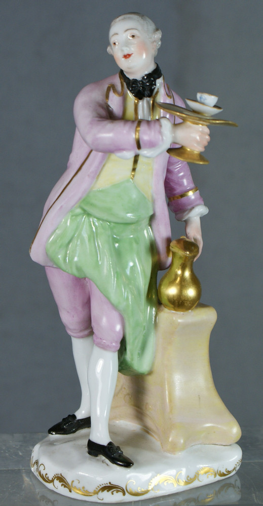 Vienna porcelain waiter figurine, 7