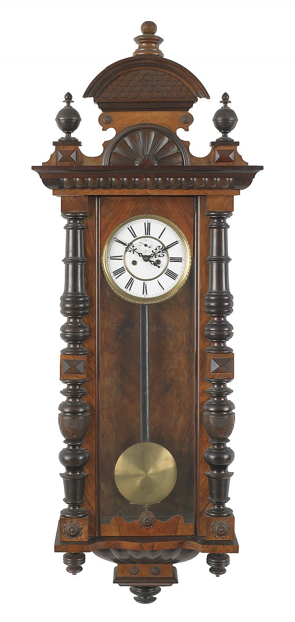 Vienna regulator clock 52" h. ?