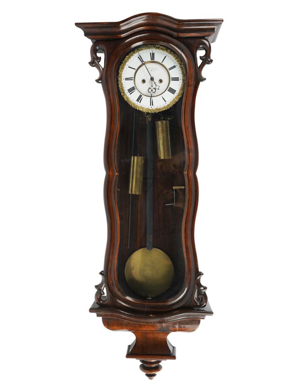 VIENNA REGULATOR MAHOGANY WALL