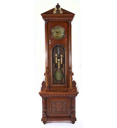 VIENNA REGULATOR TALL CASE CLOCK,