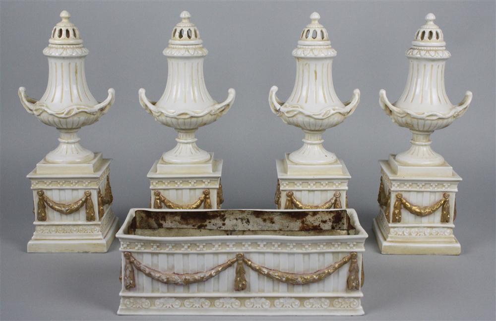VIENNA STYLE GILT AND WHITE