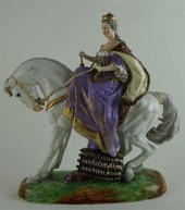 VIENNA STYLE PORCELAIN EQUESTR