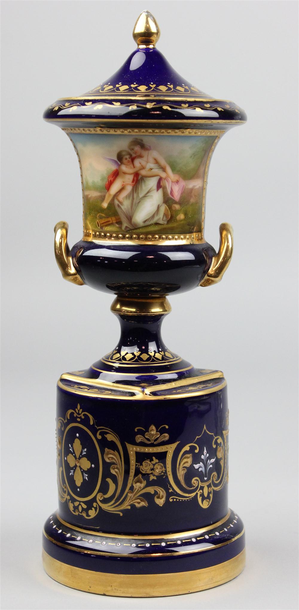 VIENNA STYLE PORCELAIN URN