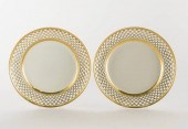 VIENNA WHITE PORCELAIN PLATES,
