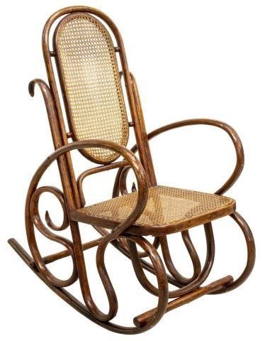 VIENNESE BENTWOOD CANE ROCKING